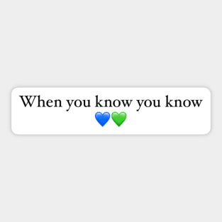 Blue Green Design Sticker